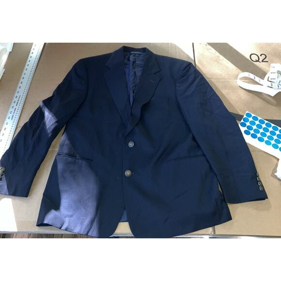 Coppley Wool Blazer Navy Blue 40S Sport Coat, Canada Jacket, Professional Attire - Picture 1 of 16